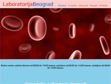 Tablet Screenshot of laboratorija-beograd.co.rs